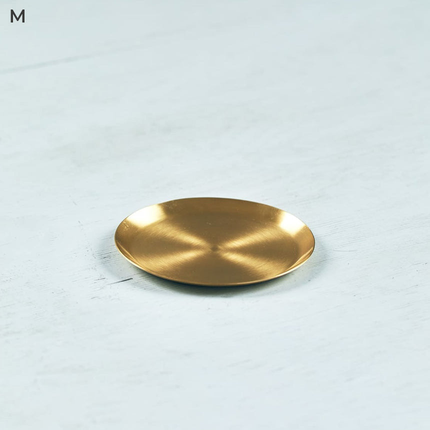 シンプルな真鍮プレート（円型）